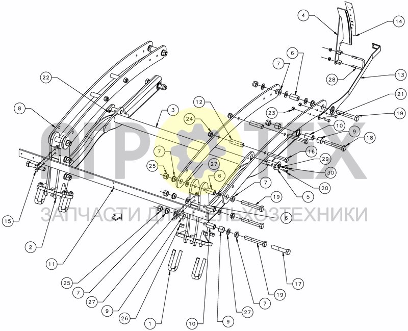 Чертеж PARALLELOGRAM RIGID - PRO