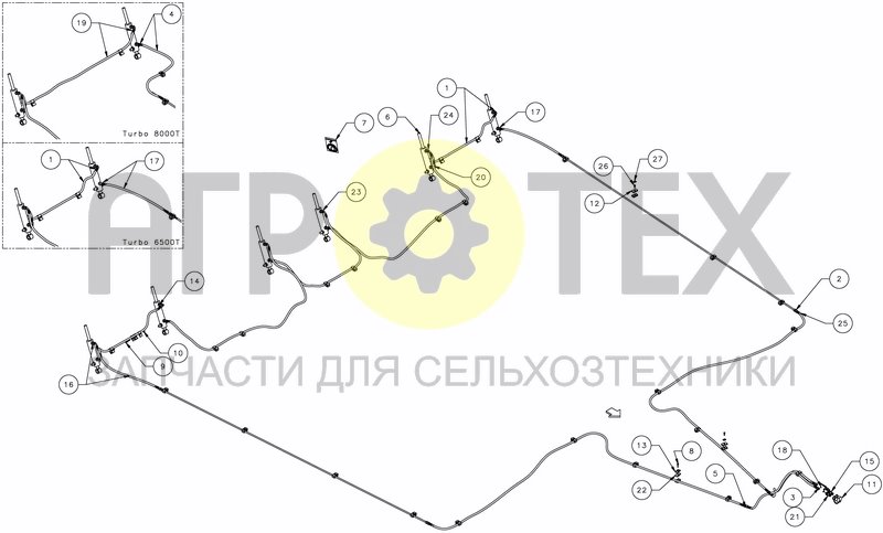 Чертеж HYDRAULIC LEVELLING KIT