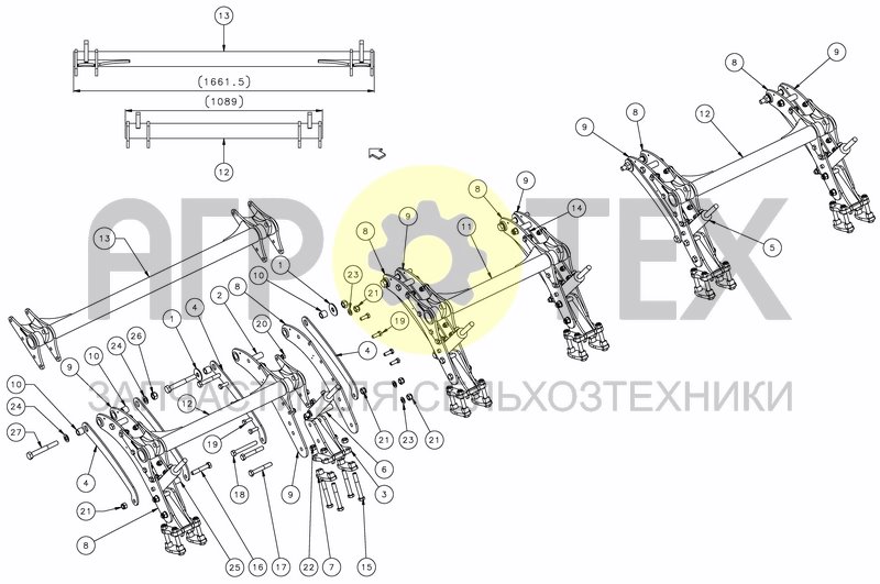 Чертеж ROLLER ARMS