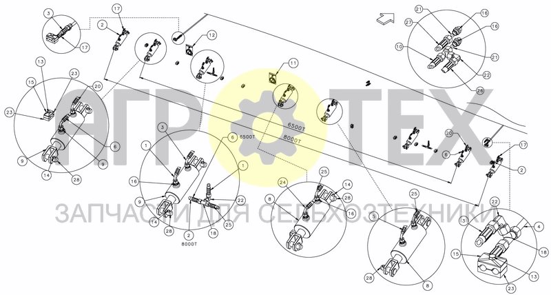 Чертеж HYDRAULIC REAR DEPTH CONTROL