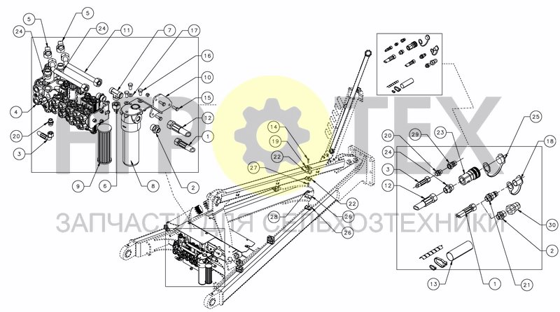 Чертеж HYDRAULIC BLOCK