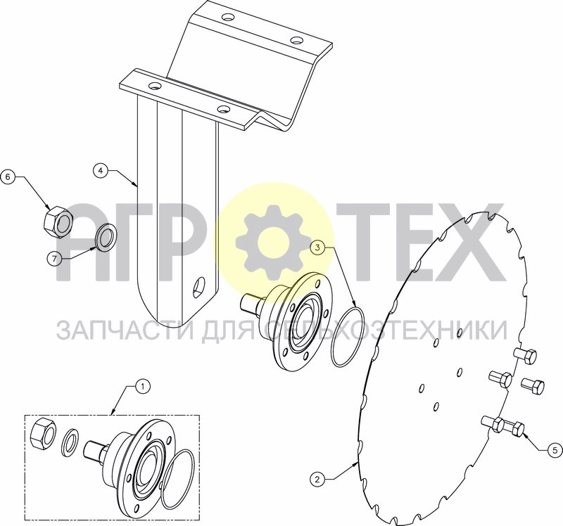 Чертеж FRONT CUTTING DISC