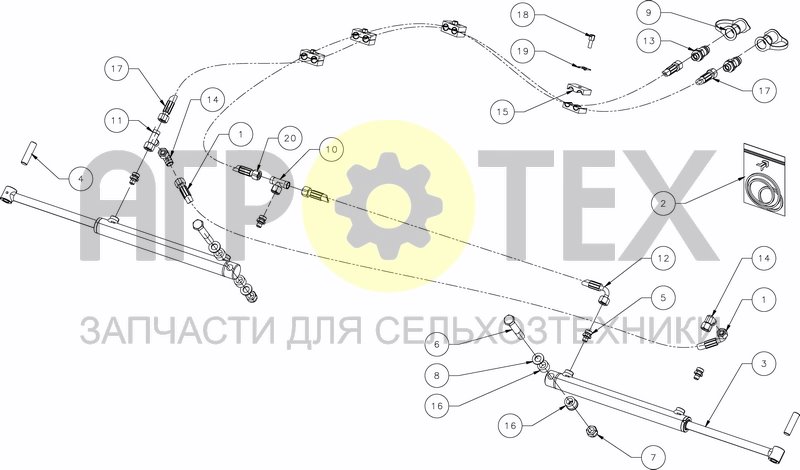 Чертеж HYDRAULIC LEVELLING KIT