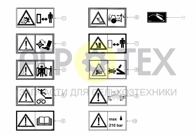 Чертеж EC SAFETY DECALS