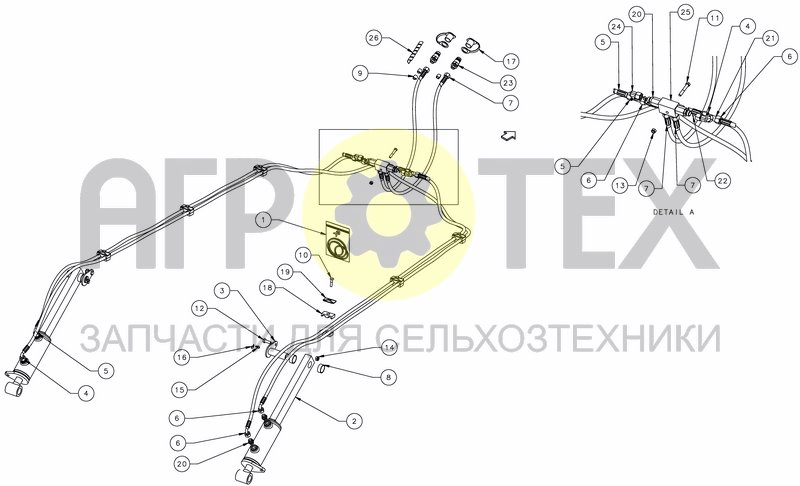 Чертеж HYDRAULIC DEPTH CONTROL - PRO RIGID