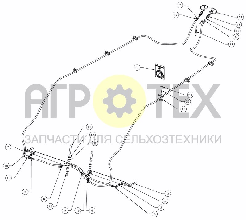 Чертеж HYDRAULIC FOR LEVELLING - RIGID