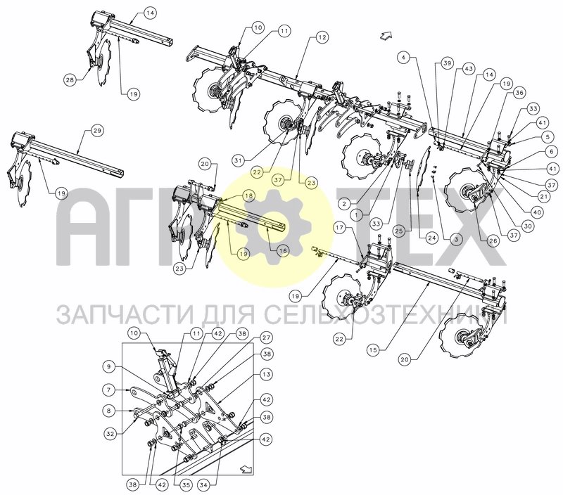 Чертеж LEVELLING DISCS - PRO RIGID