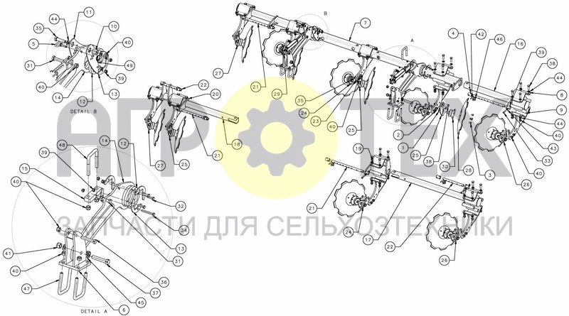 Чертеж LEVELLING DISCS - RIGID