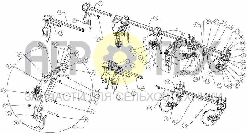 Чертеж LEVELLING DISCS - RIGID - V2