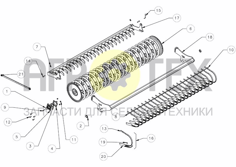 Чертеж ACTIRING ROLLER