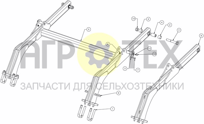 Чертеж ROLLER ARMS - RIGID 3M 3M50 4M