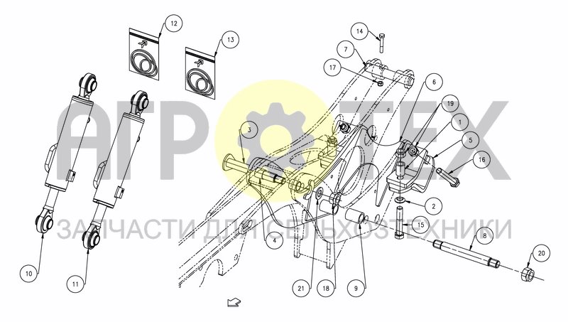 Чертеж ROLLER ARM