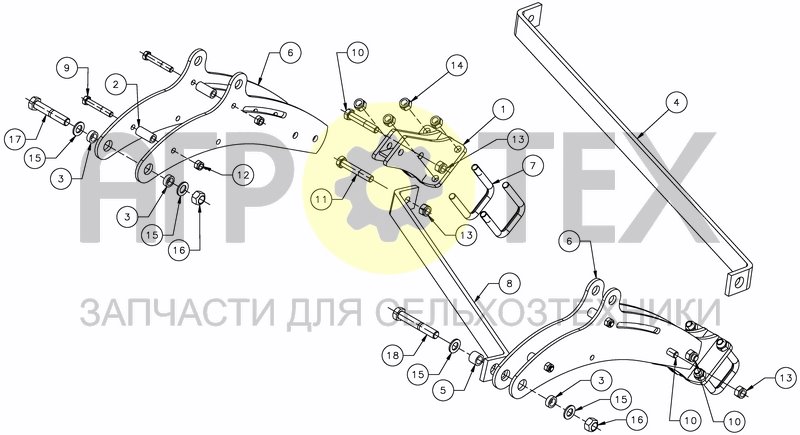 Чертеж ROLLER ARM