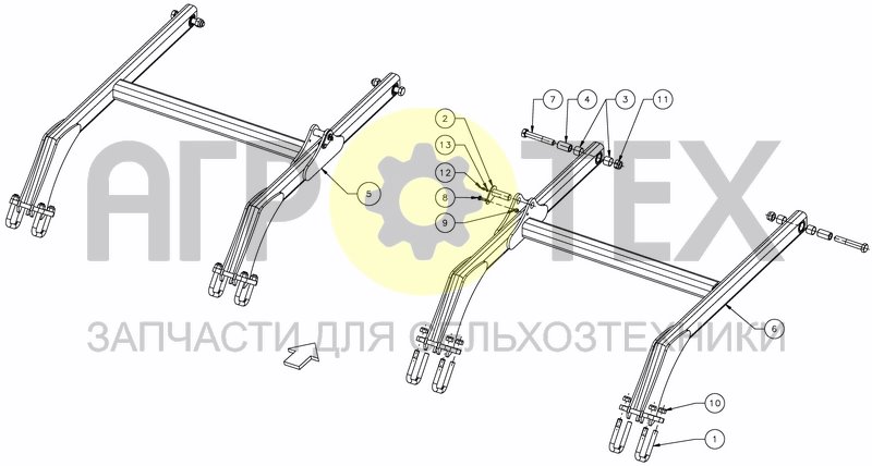 Чертеж ROLLER ARMS - FOLD