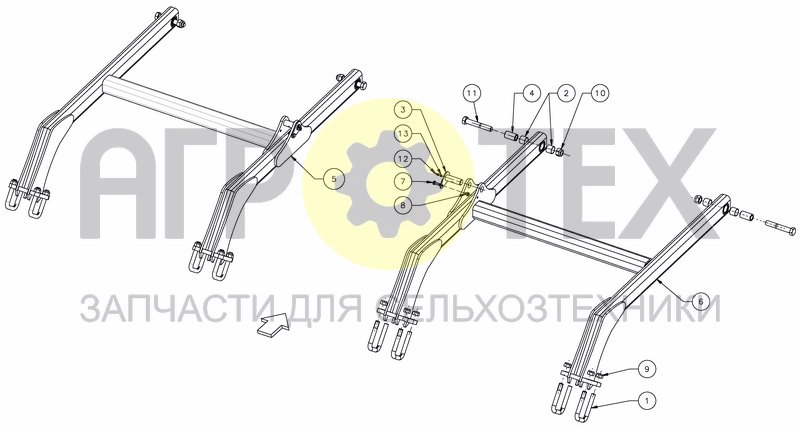 Чертеж ROLLER ARMS - FOLD