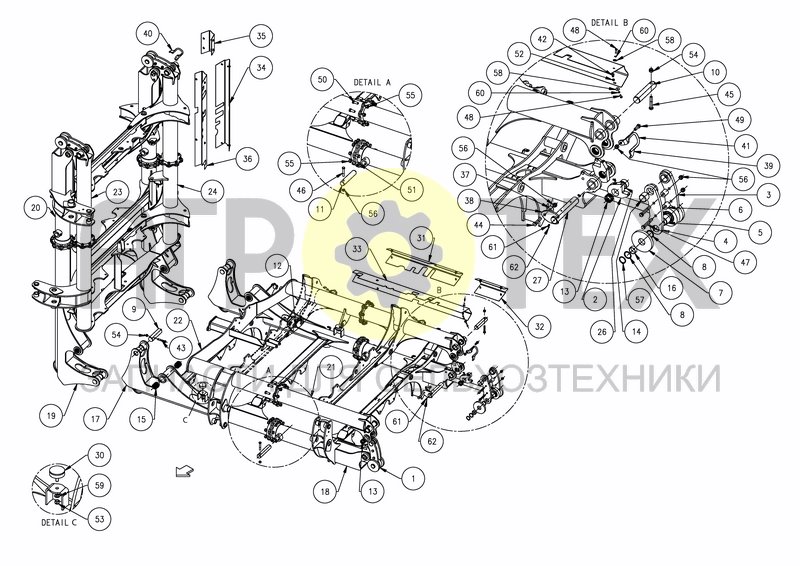 Чертеж SIDE FRAME 12M25