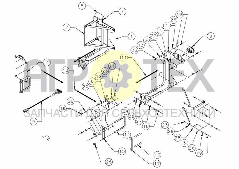 Чертеж LIGHTING KIT FOR STRIPTILL