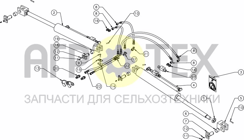 Чертеж FOLDING HYDRAULIC SYSTEM