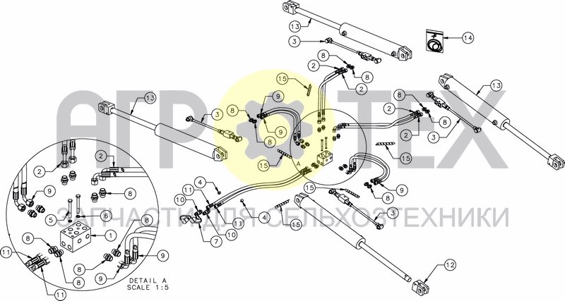 Чертеж FOLDING HYDRAULIC 6M