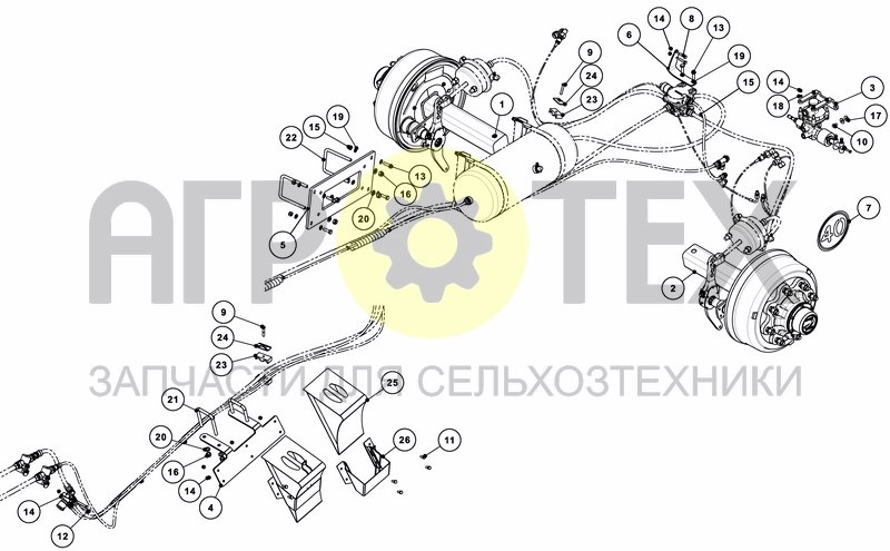 Чертеж AIR BRAKE EQUIPMENT 40KM/H EU