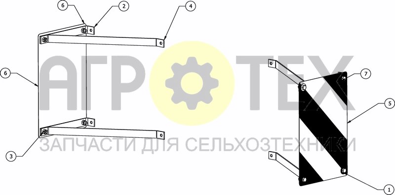 Чертеж SIDE SIGN KIT