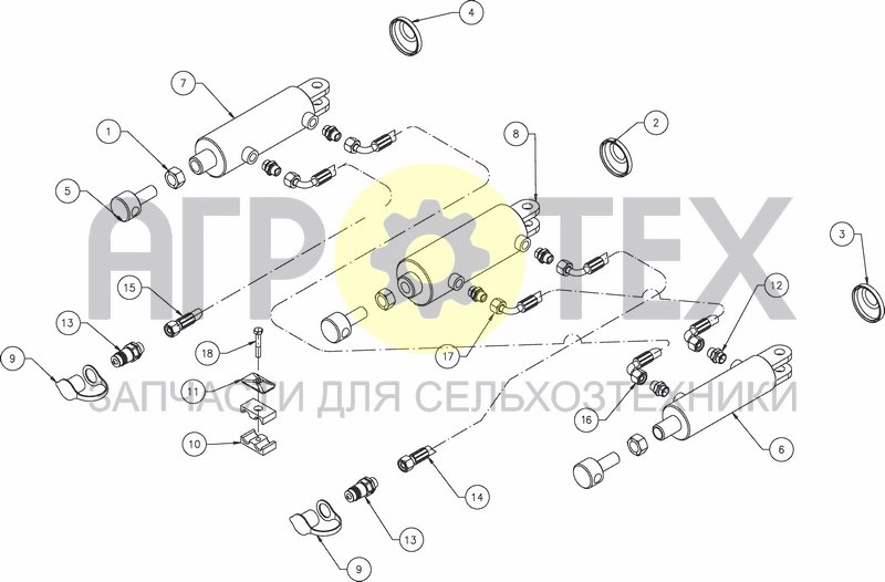 Чертеж HYDRAULIC EQUIPMENT FOR CLOD BOARD