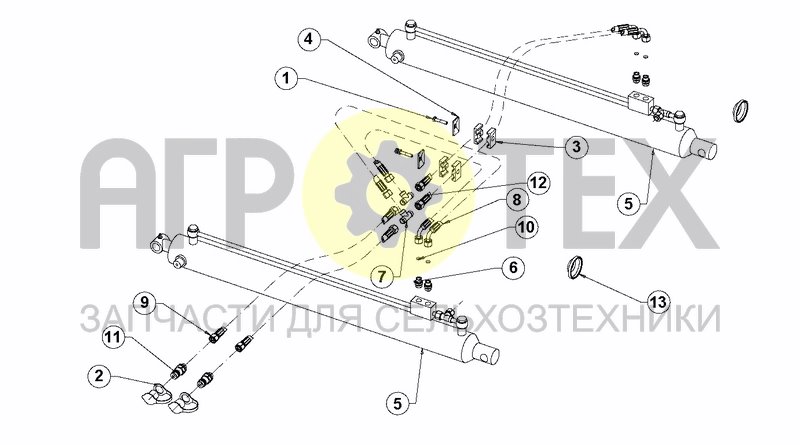 Чертеж HYDRAULIC EQUIPMENT 7 - 8 M