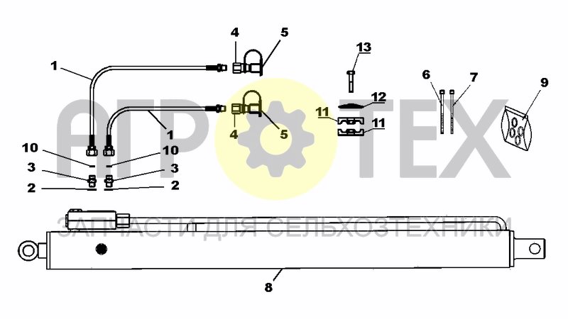 Чертеж HYDRAULIC EQUIP OF TLC, TLCE, TLD 61 AND TLDE 61