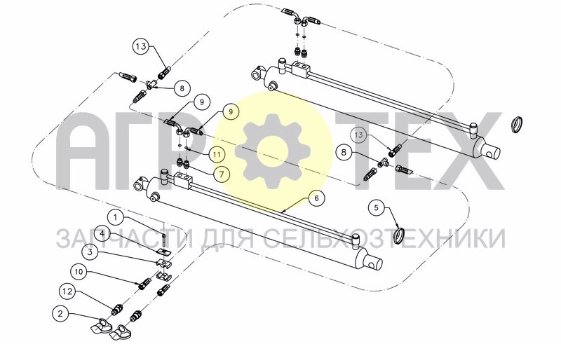 Чертеж HYDRAULIC EQUIP OF TLD 7M, 8M, 9M