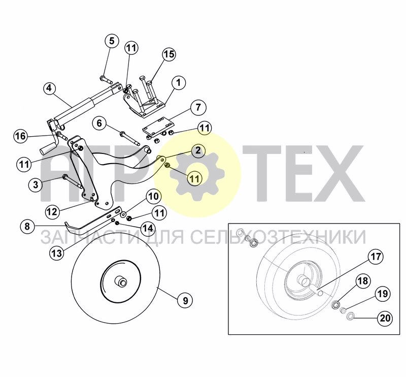 Чертеж STEEL WHEEL 505 X 165 AND PNEU WHEEL 600 X 9