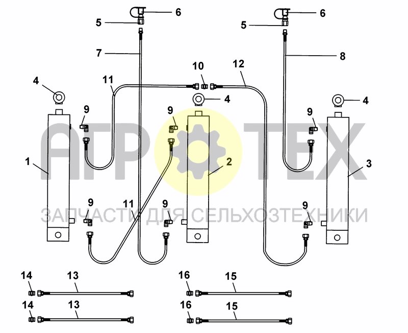 Чертеж HYDRAULIC EQUIPMENT FOR CLOD BOARD