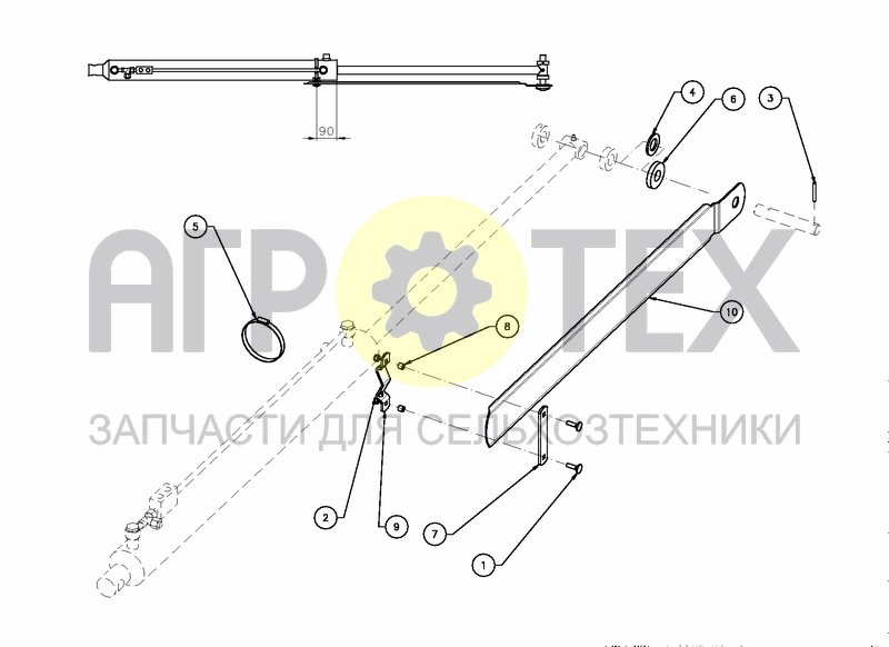 Чертеж KIT ROD PROTECTION