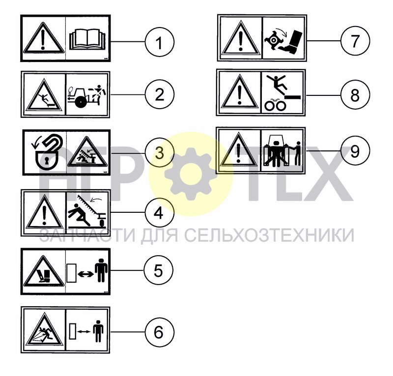 Чертеж SAFETY STICKERS