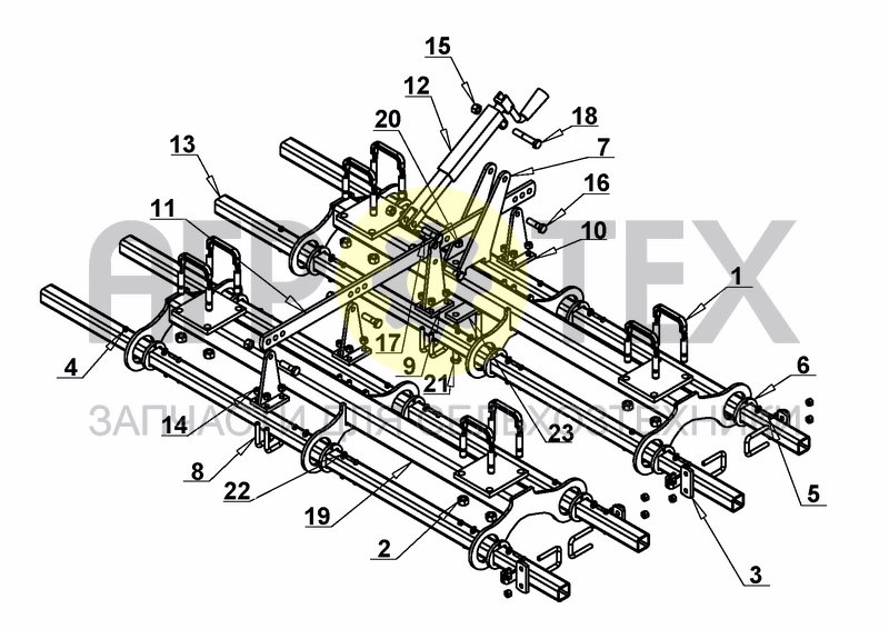 Чертеж COMPARTMENT OF TINES