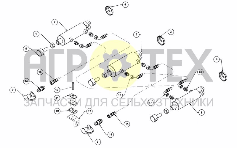 Чертеж HYDRAULIC EQUIPMENT OF CLOD BOARD