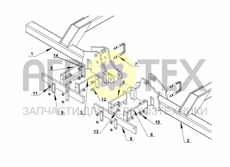 Чертеж TRACK ERADICATORS HOLDER