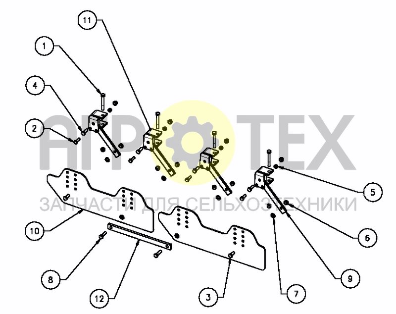 Чертеж LATERAL DEFLECTORS