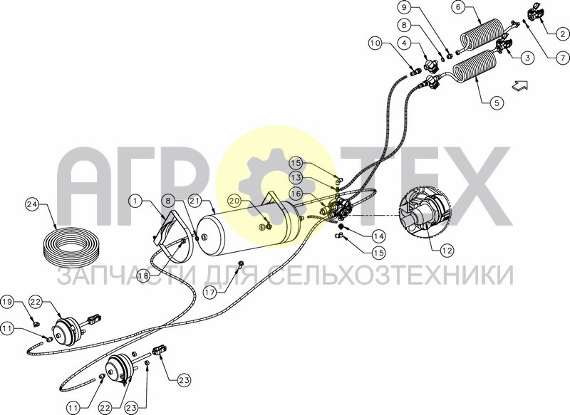 Чертеж AIR BRAKE KIT