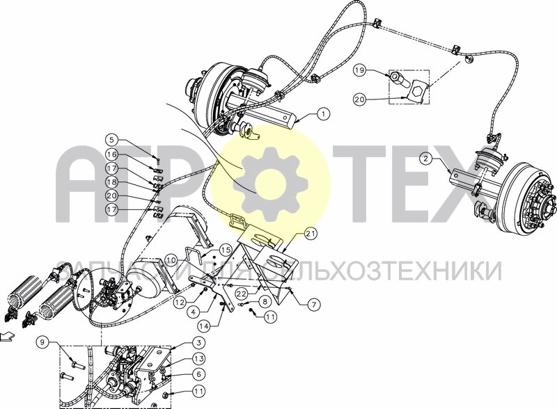 Чертеж PNEUMATIC BRAKES EQUIP.