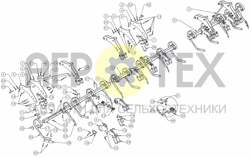 Чертеж LEVELLING TINES