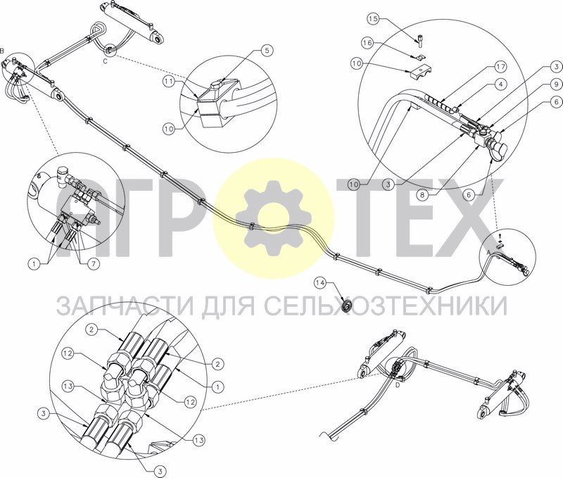 Чертеж HYDRAULIC LIFTING WHEEL WAGON