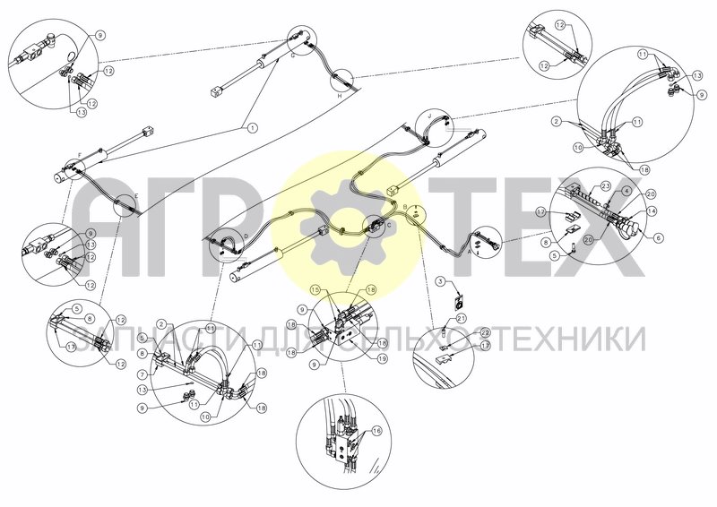 Чертеж HYDRAULIC FOLDING