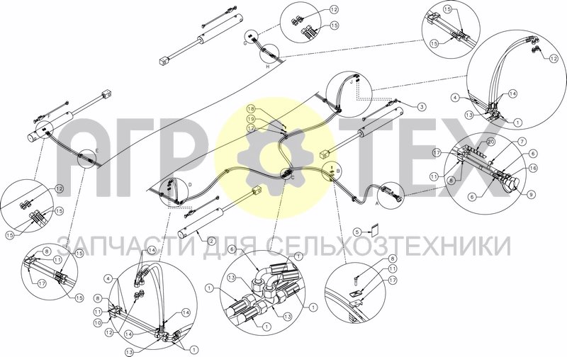 Чертеж HYDRAULIC FOLDING