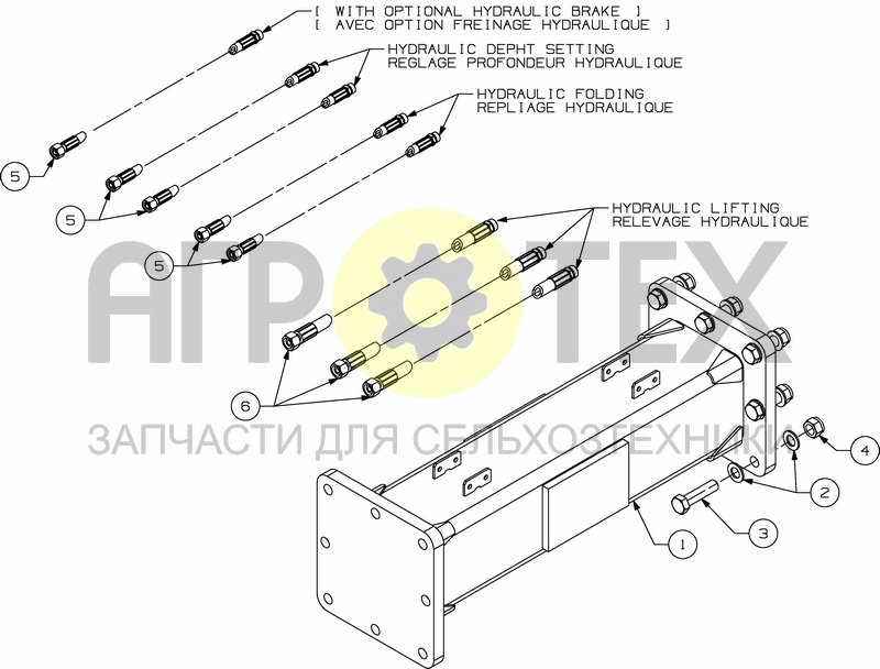 Чертеж DRAWBAR EXTENSION