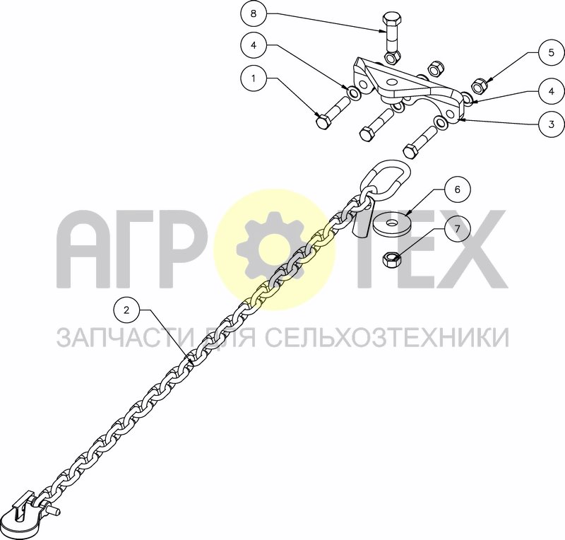 Чертеж SAFETY CHAIN US/CA