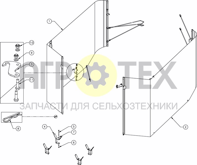 Чертеж SIDE PROTECTION KIT