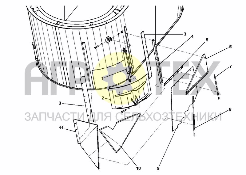 Чертеж SIDE DOOR FRONT LEFT