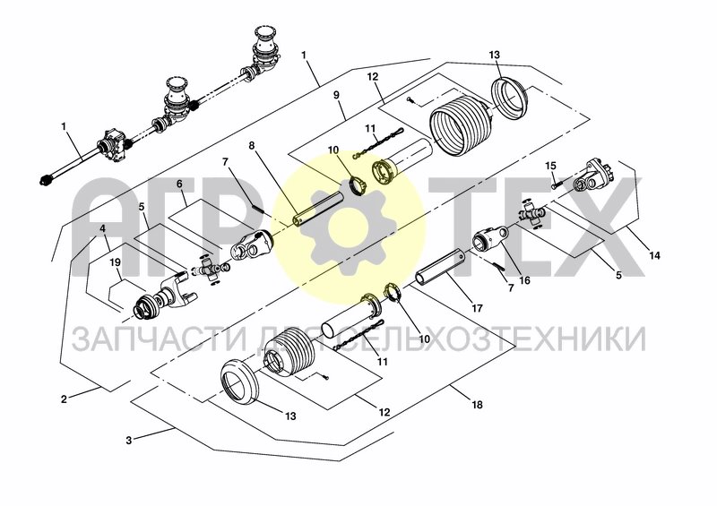 Чертеж DRIVE SHAFT GKN WS