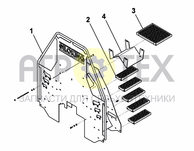 Чертеж STEPS - CONV. FRONT MOUNTED