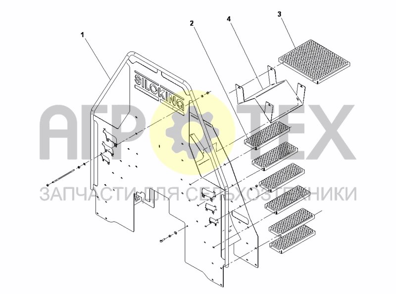 Чертеж STEPS - CONV. FRONT MOUNTED